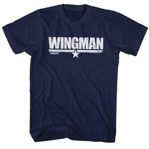 Top Gun Wingman Navy Adult T Shirt